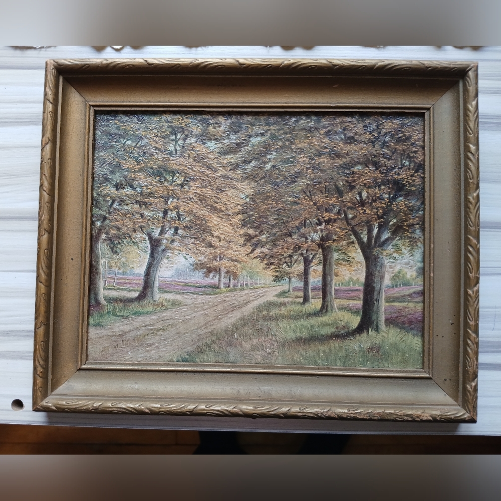 Vintage Framed Landscape Print